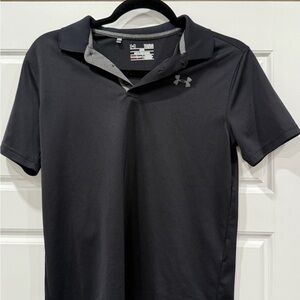 Under Armour youth Charcoal Polo Shirt